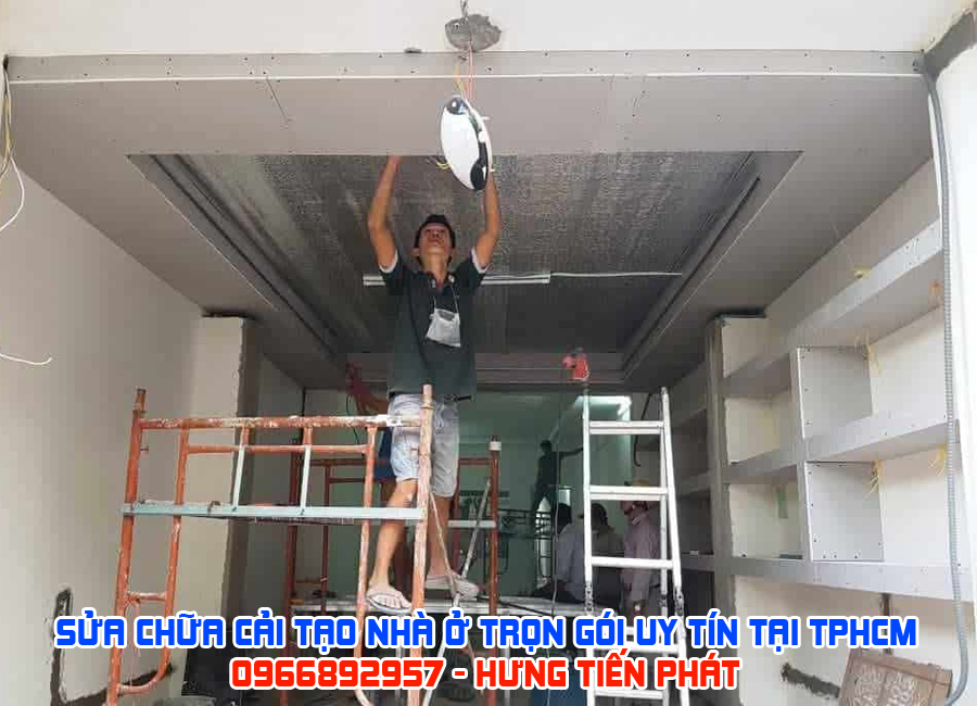 Hình ảnh thi công sửa chữa cải tạo nhà ở trọn gói giá rẻ tại TPHCM 2023
